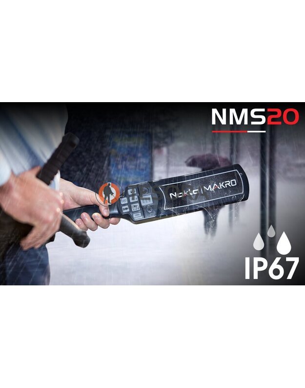 NMS20 rankinis metalo ieškiklis